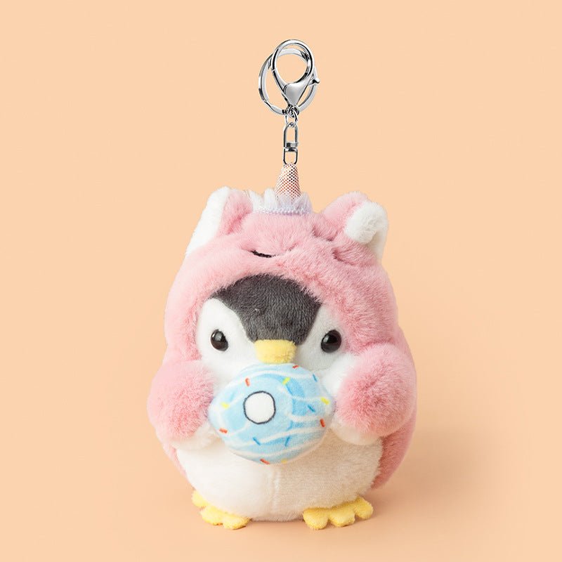 Popo Bean™ – Kawaii Penguin Plush Keychain Charm | Kawaii Keychain Plush