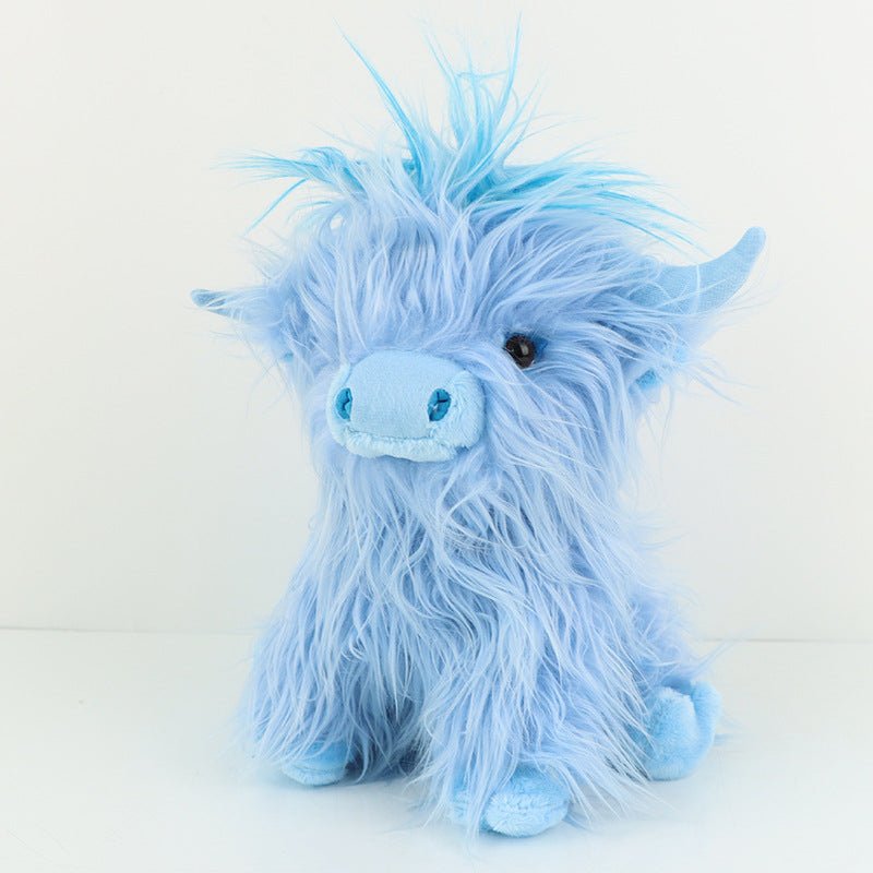 Blue Highland Cow Plushie | Mini Highland Cow Plushie