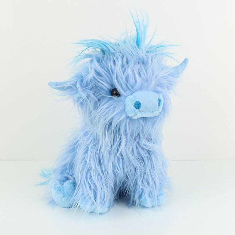 Blue Highland Cow Plushie | Mini Highland Cow Plushie