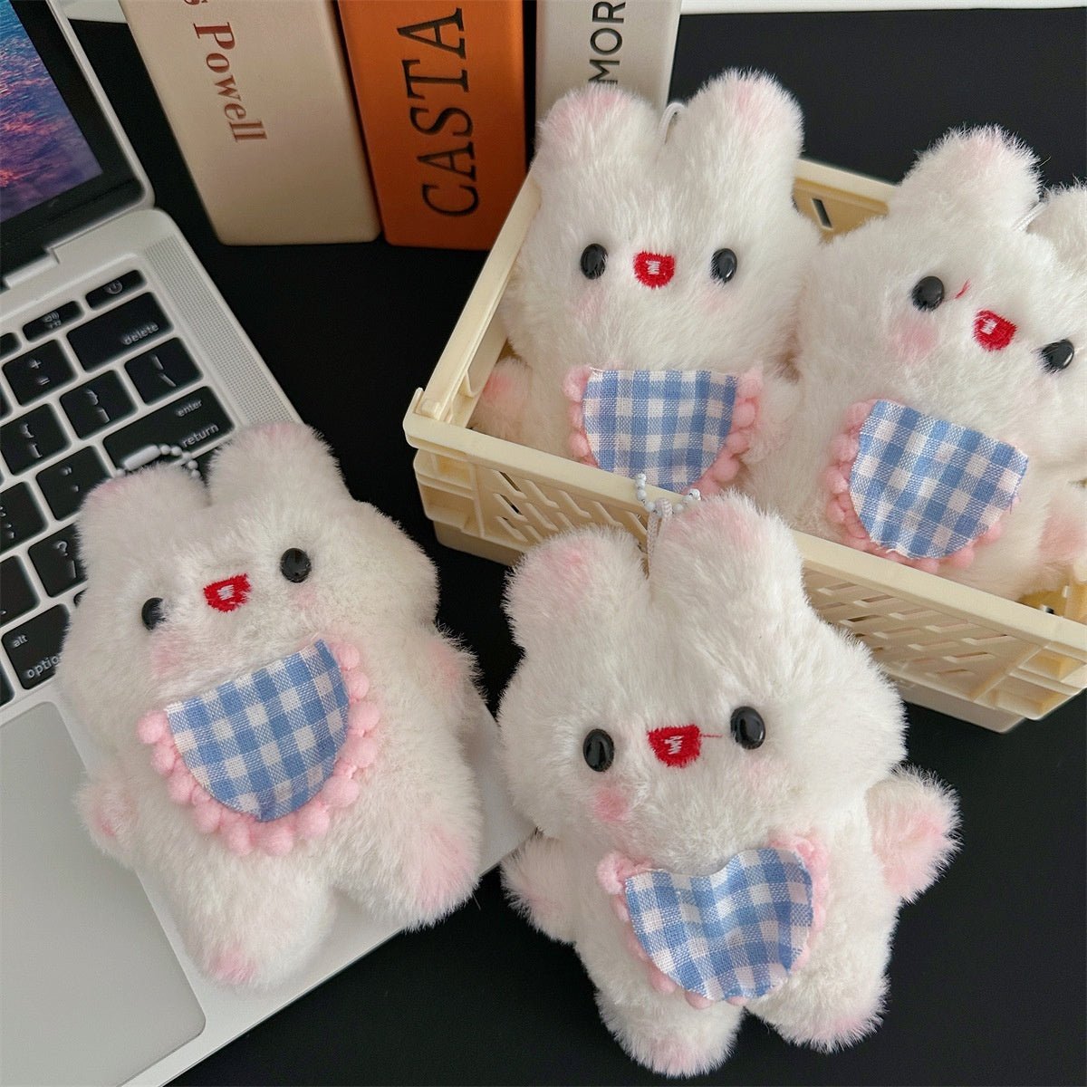 Momo Bean™ – Kawaii Bunny Plushie Keychain Charm | Cute Keychain Plush