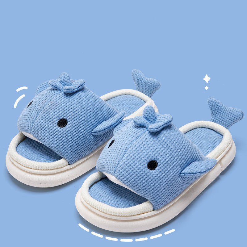 Knitted Cloudy Shark Slippers | Softest Shark Slippers