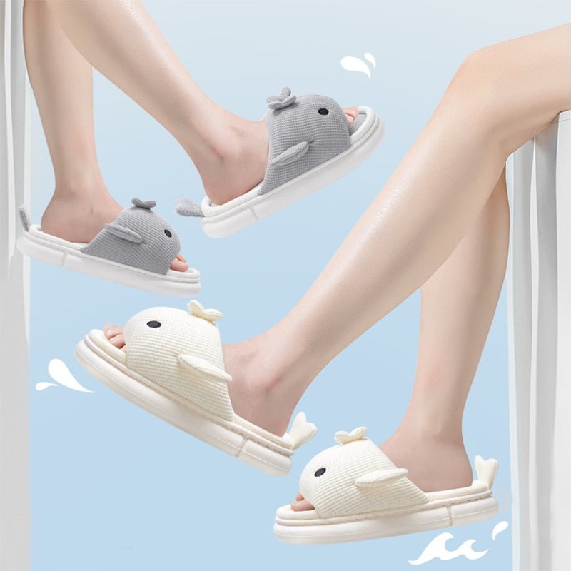 Knitted Cloudy Shark Slippers | Softest Shark Slippers