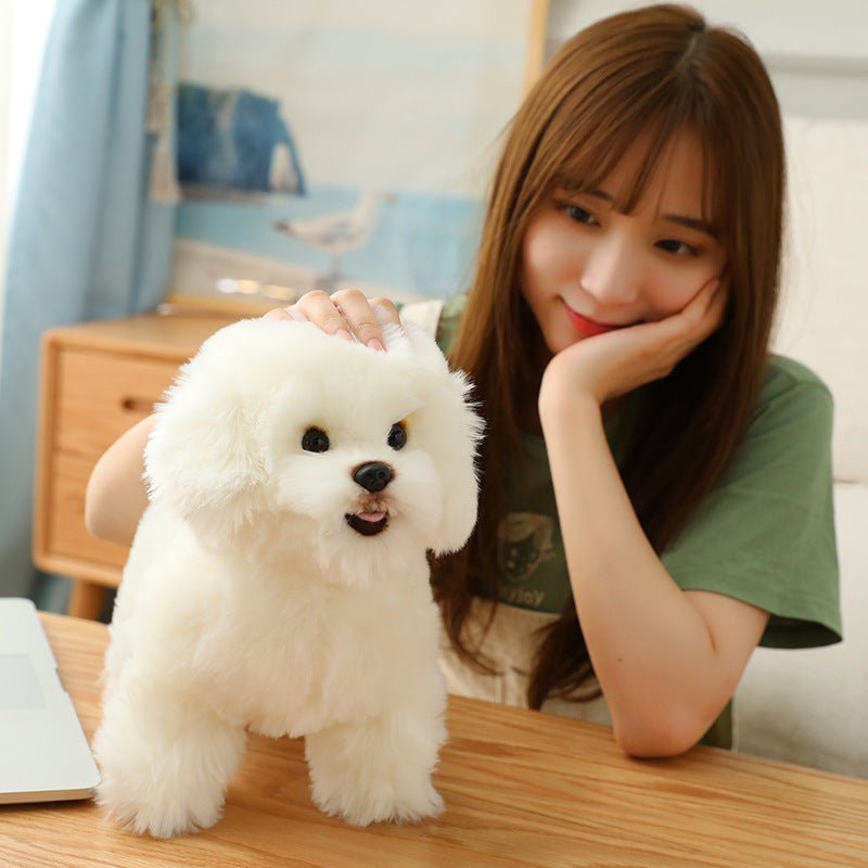 Cute Bichon Frise Puppy Plushie | Stuffed Animal Bichon Frise