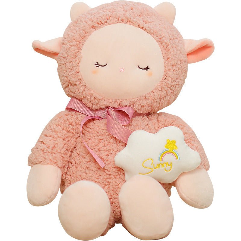 FluffiLamb | Snuggly Kawaii Lamb Plushie – Fuzzy Soft Stuffed Animal