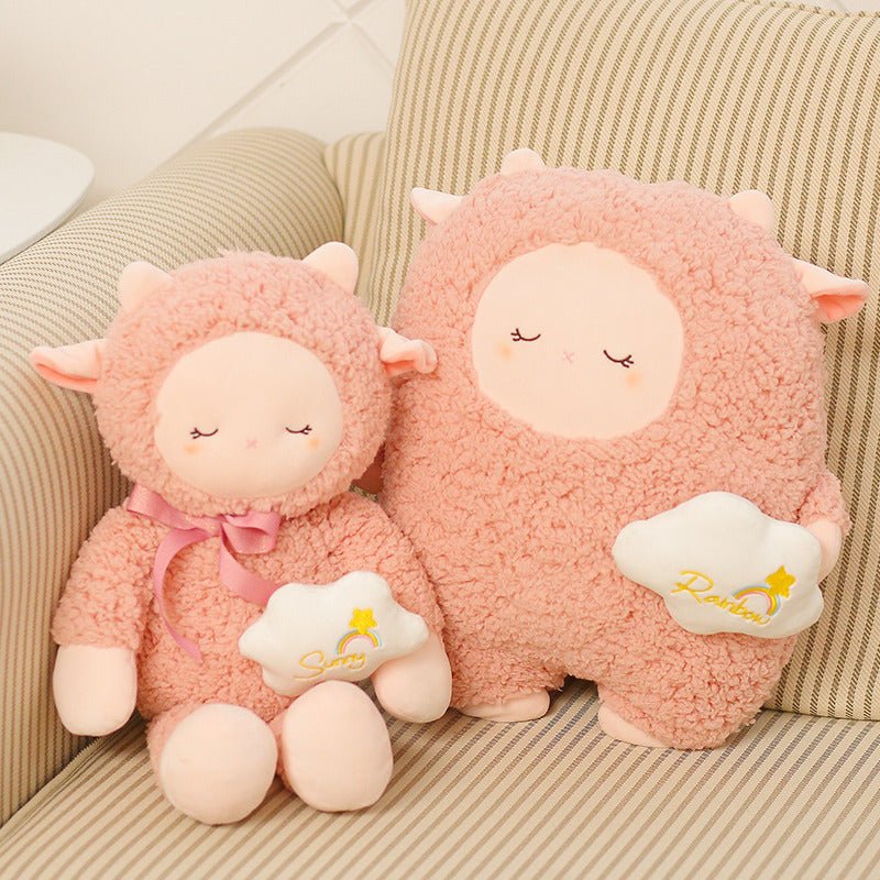 FluffiLamb | Snuggly Kawaii Lamb Plushie – Fuzzy Soft Stuffed Animal