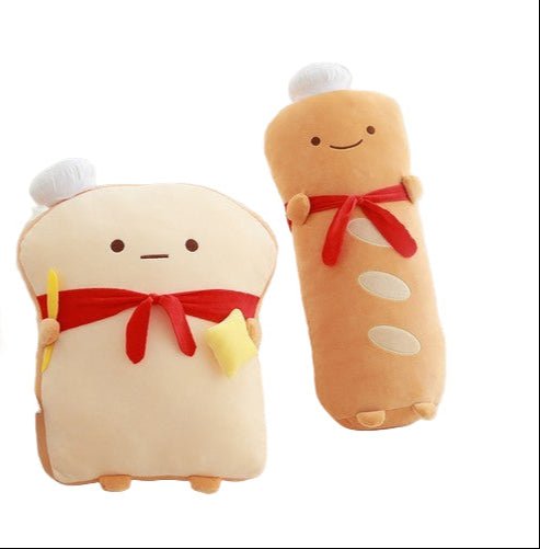 Loafy & Toasty™ – Kawaii Bread Plushie Duo