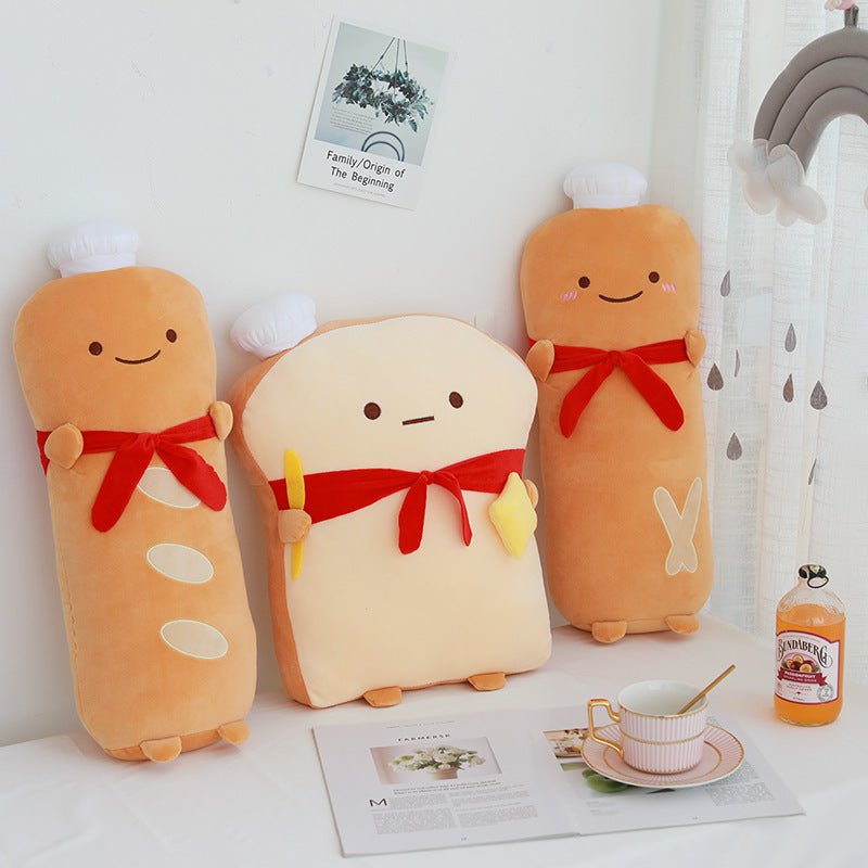 Loafy & Toasty™ – Kawaii Bread Plushie Duo