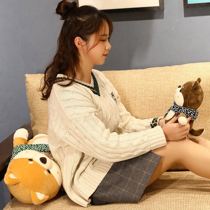 Fluffy Chubby Corgi Plushie | Stuffed Animal Corgi