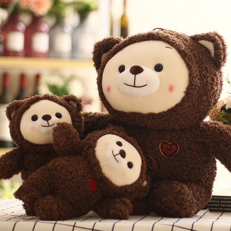 Mini Fuzzy Brown Teddy Bear