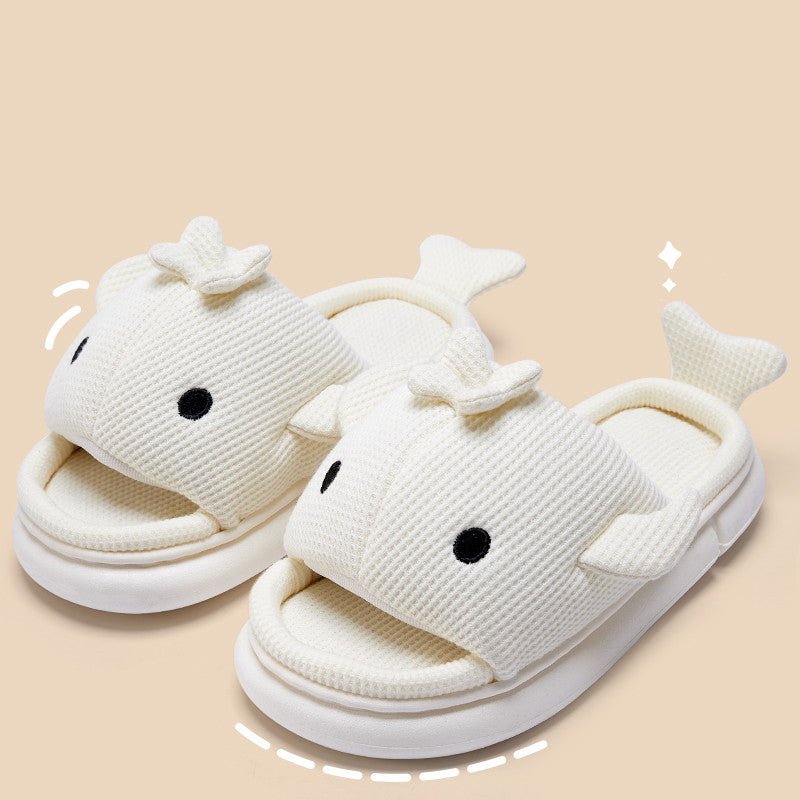 Knitted Cloudy Shark Slippers | Softest Shark Slippers
