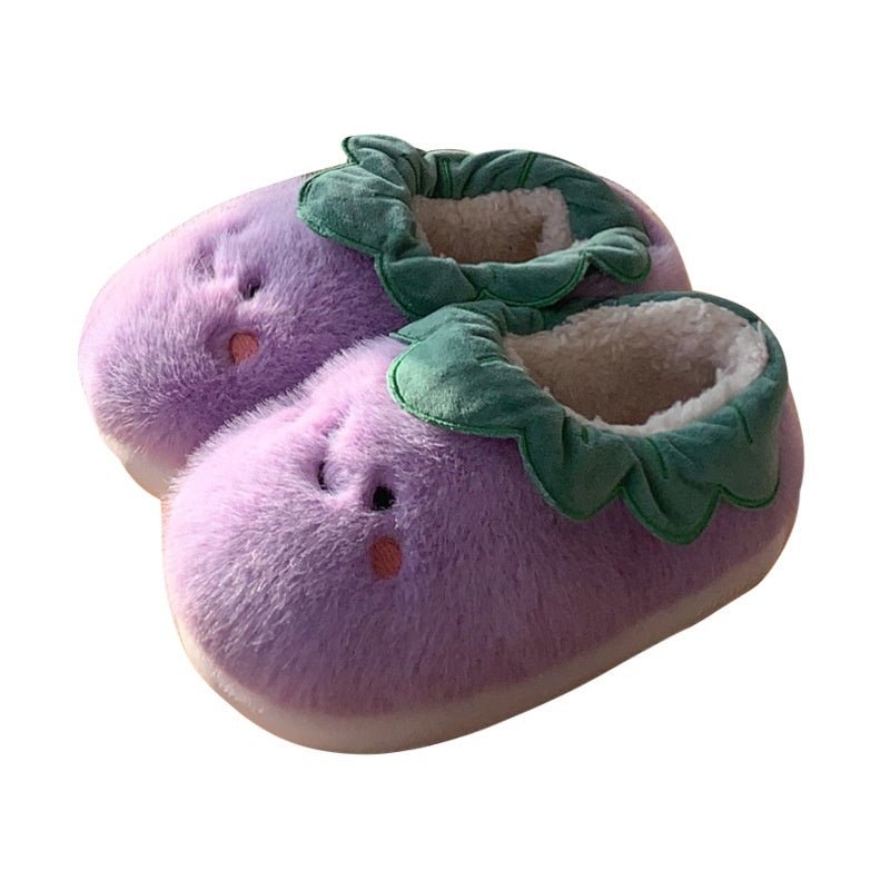 Squishplant: Kawaii Squishy Eggplant Slippers