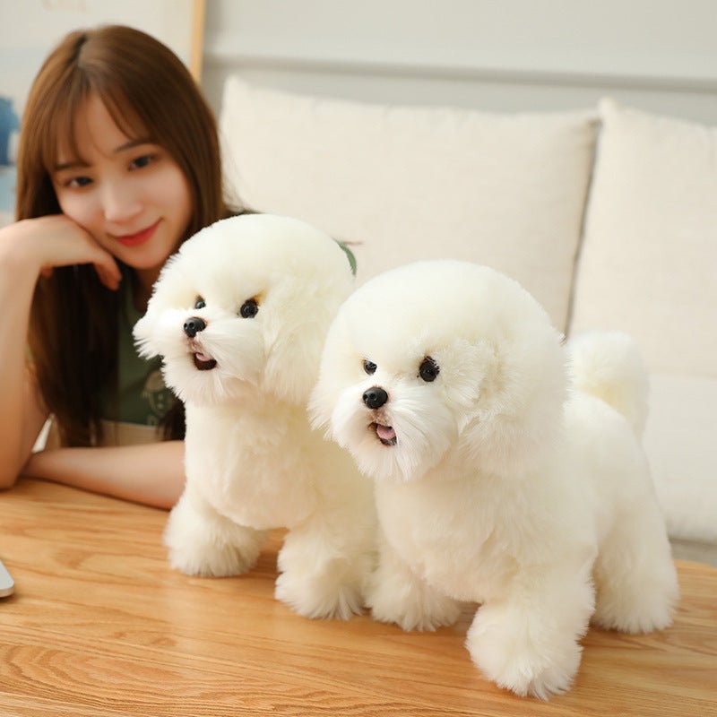 Cute Bichon Frise Puppy Plushie | Stuffed Animal Bichon Frise