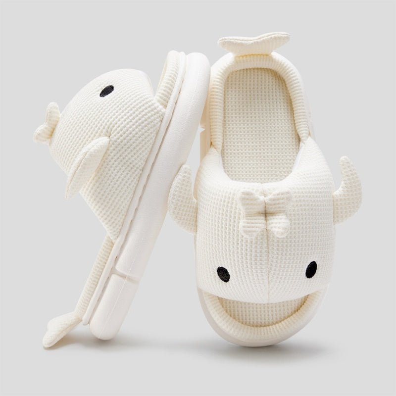 Knitted Cloudy Shark Slippers | Softest Shark Slippers