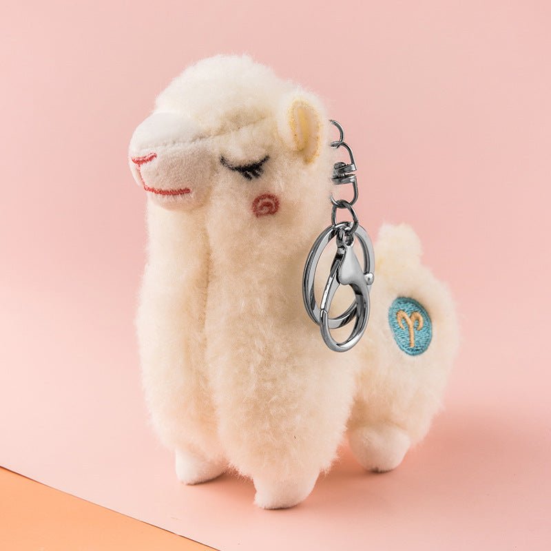Alpi The Alpaca | Kawaii Plush Alpaca Bag Charm | Lil Beans Keychain