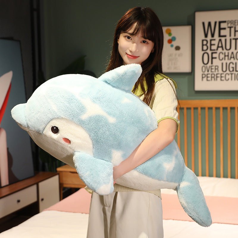 Delphi: Giant Kawaii Dolphin Plushie | Stuffed Animal Dolphin