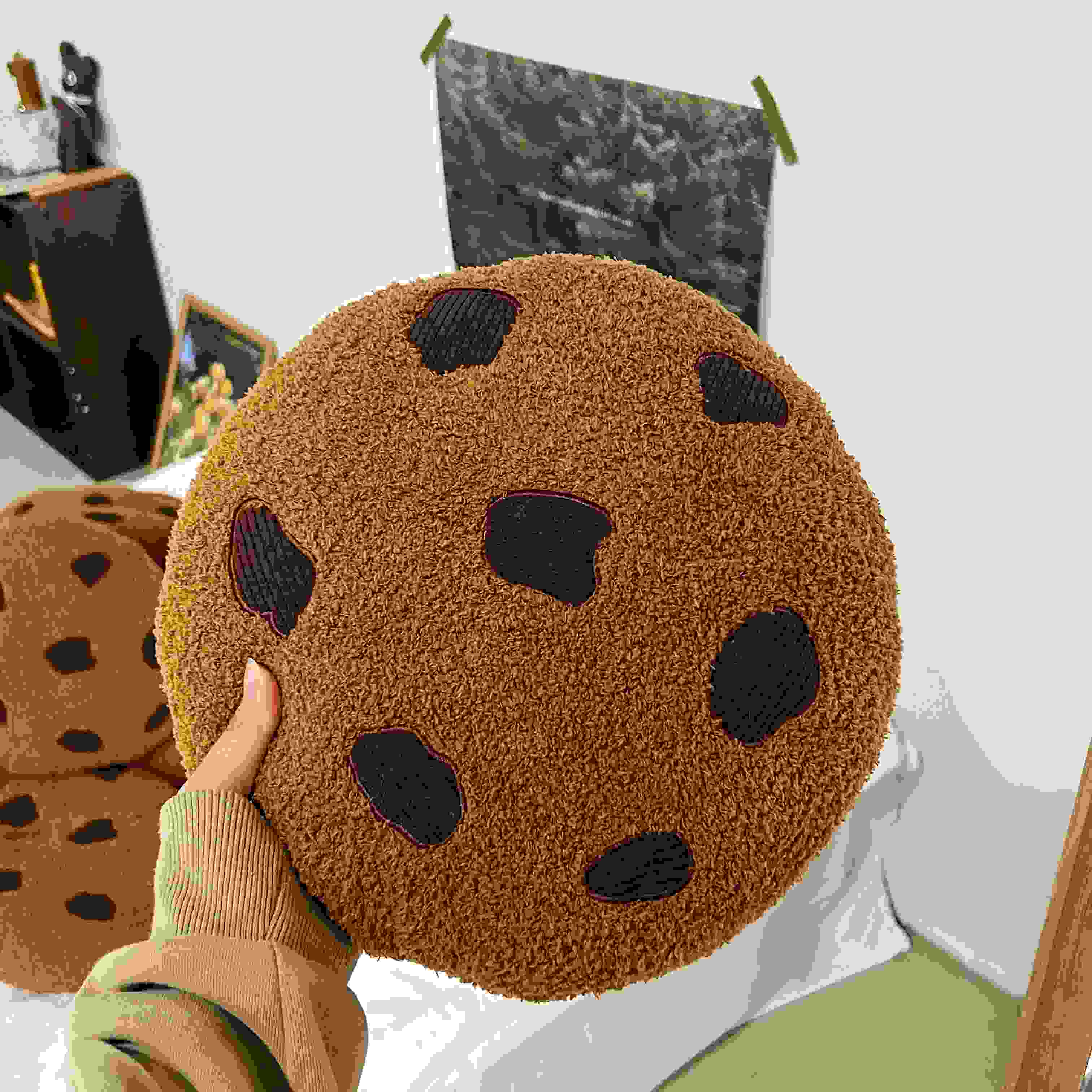Giant Choco Chip Cookie Plush Pillow