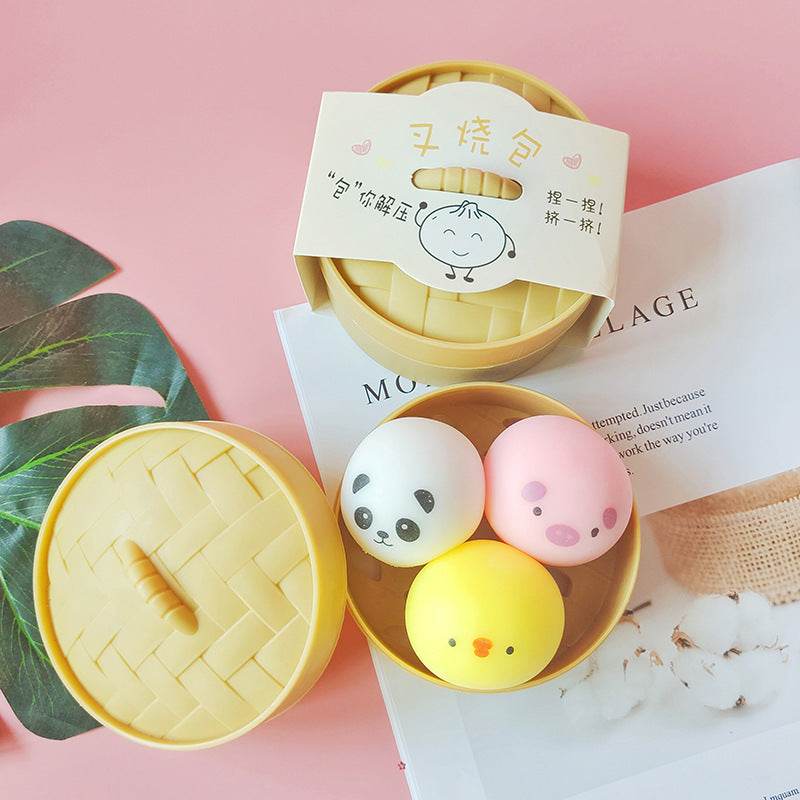 Stress Relief Steamed Bao Plushie | Decompression Toy