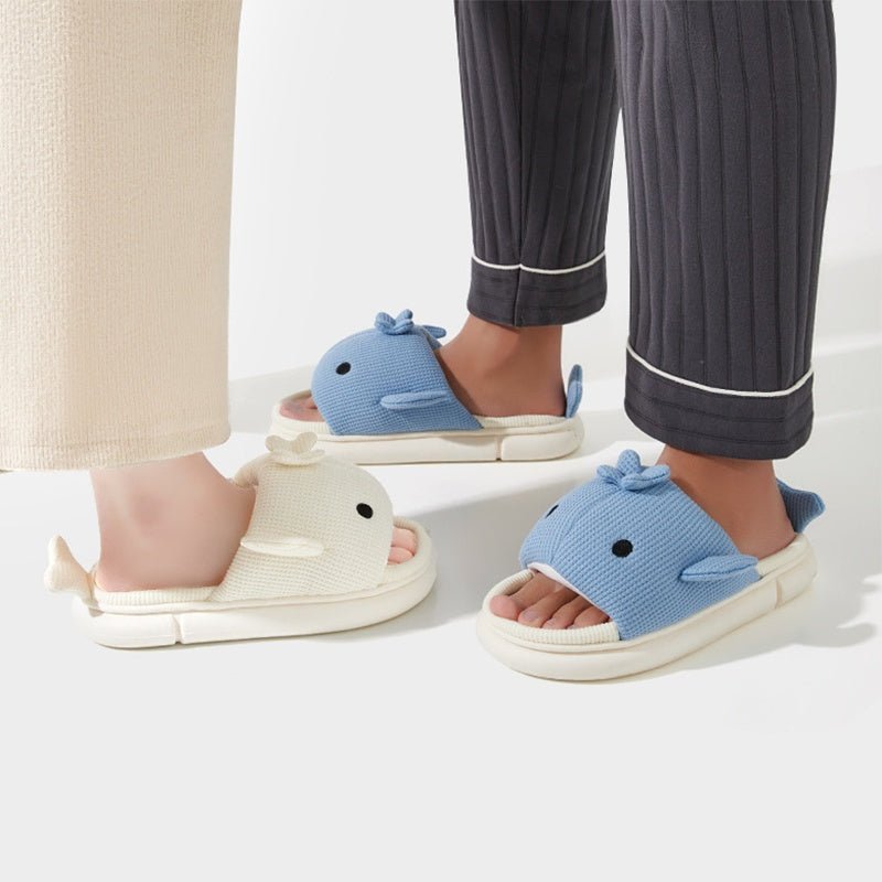 Knitted Cloudy Shark Slippers | Softest Shark Slippers