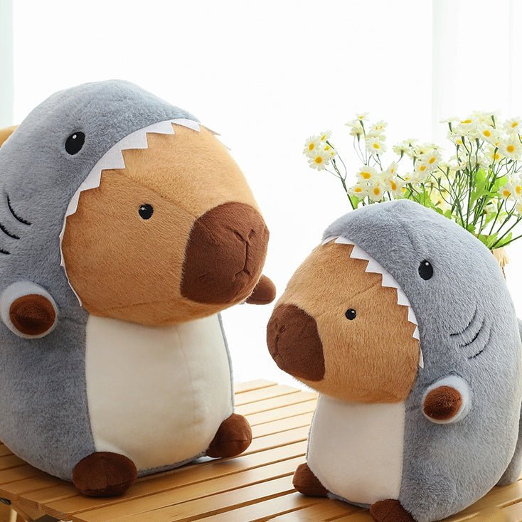 Jawsy: Massive Capybara Shark Plushie