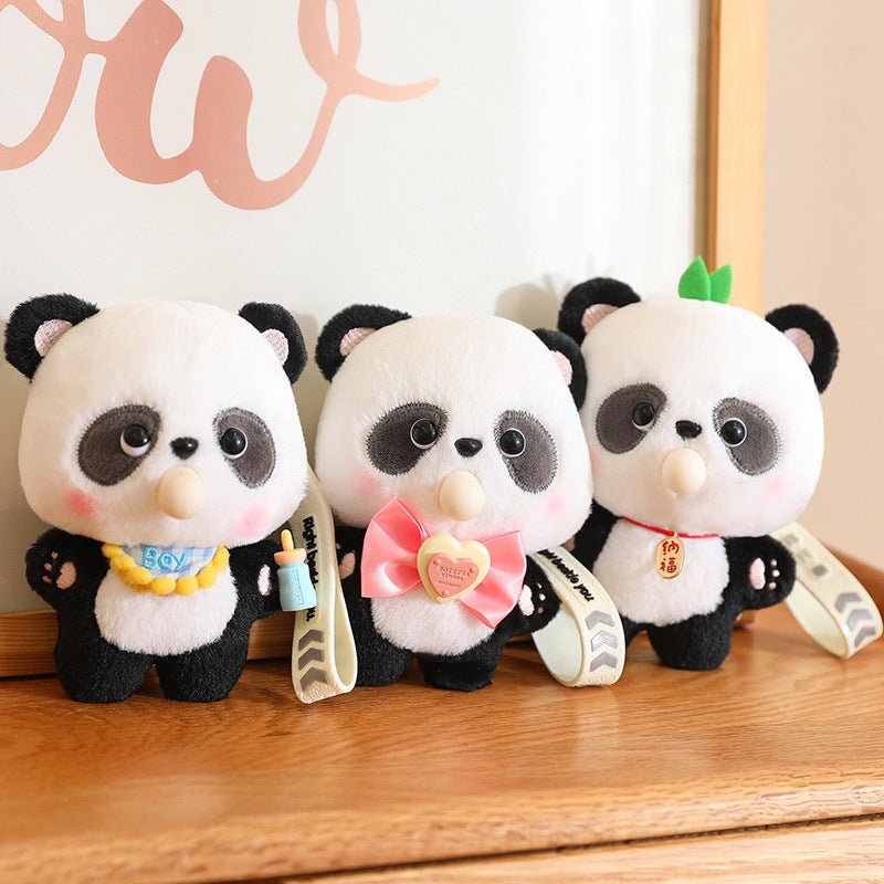 Bloop Bean™ – Kawaii Panda Plush Bag Keychain | Cute Panda Keychain – Lil Beans Collection