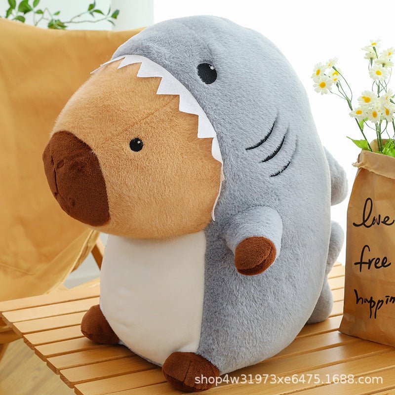 Jawsy: Massive Capybara Shark Plushie
