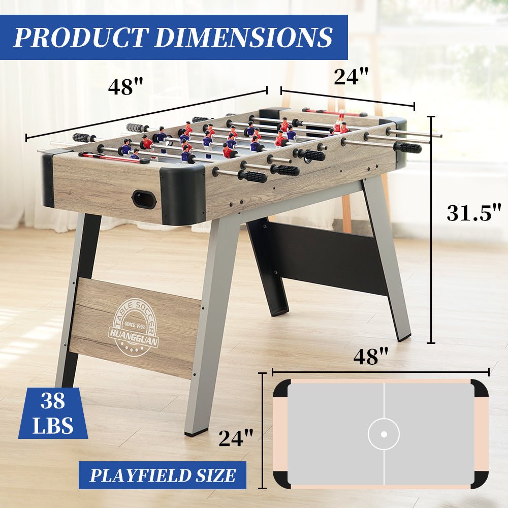 Giant Engineered Wood Foosball Table  | 48"