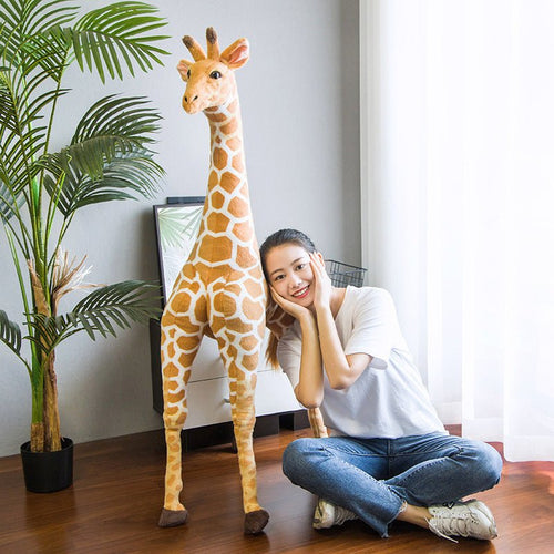 Big Wild African Giraffe Plushie | Jumbo African Stuffed Giraffe