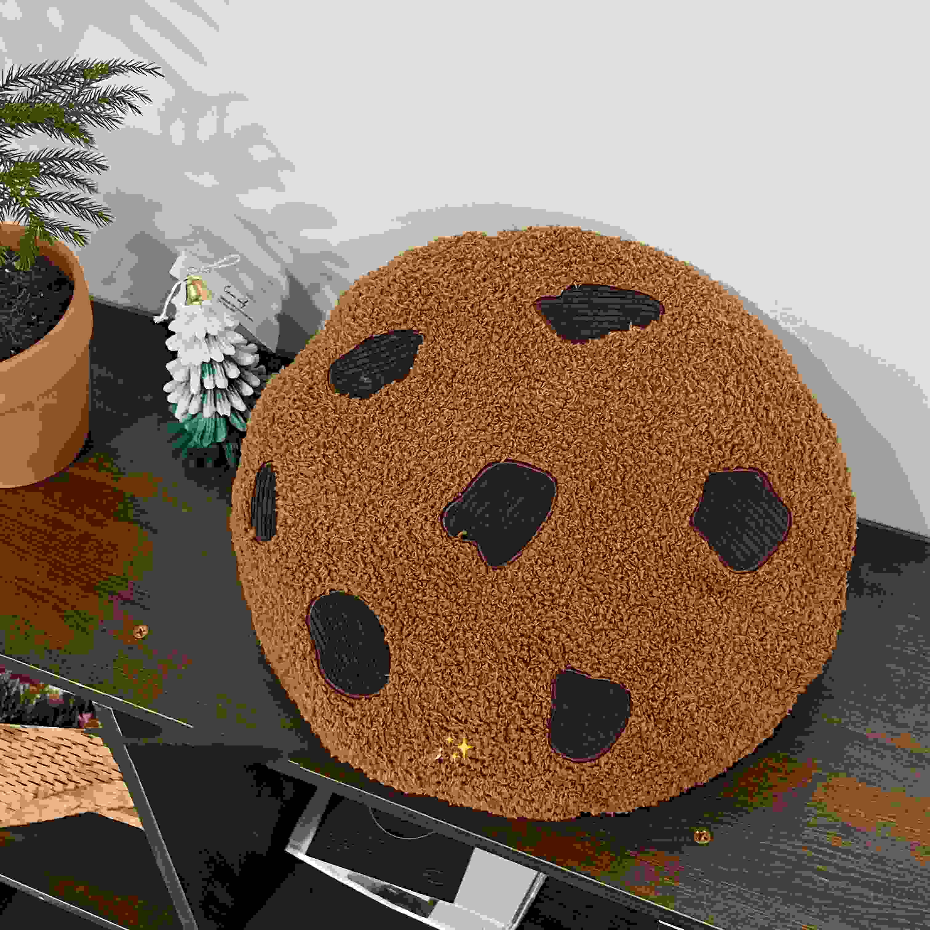 Giant Choco Chip Cookie Plush Pillow