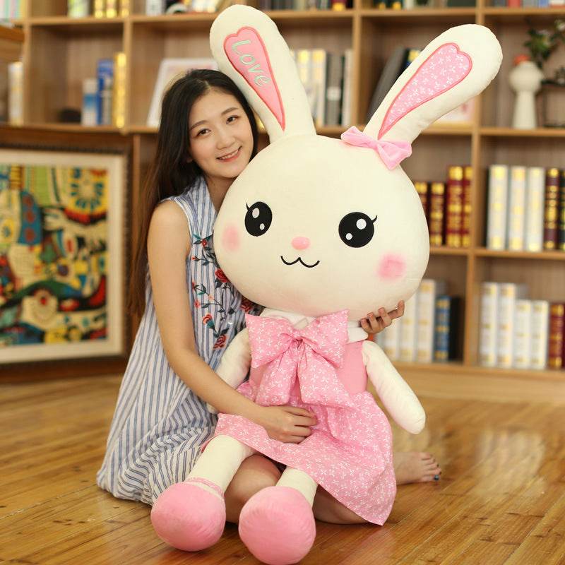 Jumbo Stuffed Animal Bunny Plushie | 4.5ft Rabbit