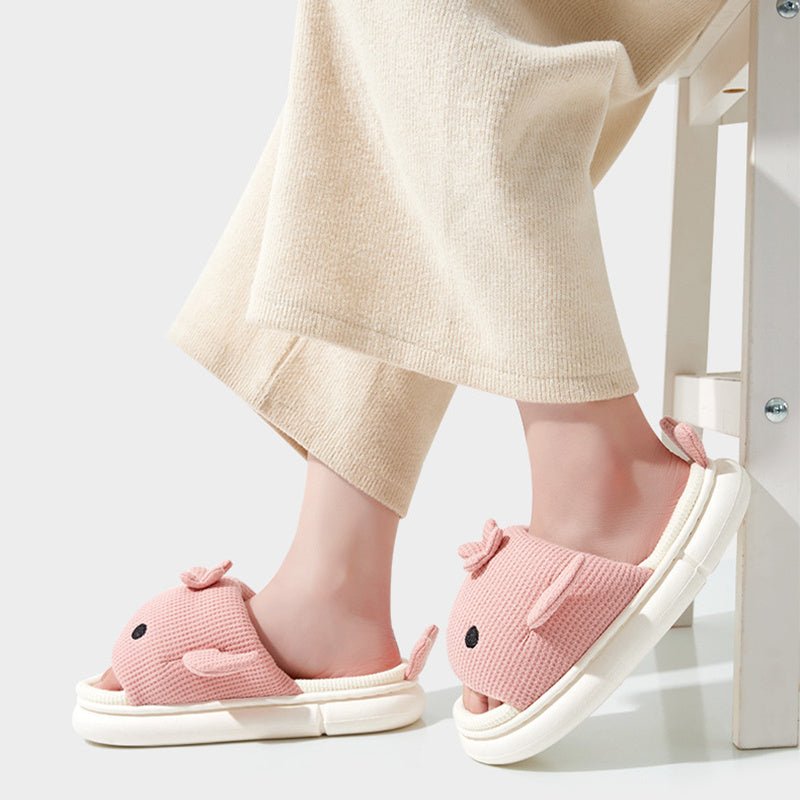 Knitted Cloudy Shark Slippers | Softest Shark Slippers