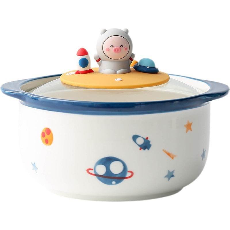 Korean Bear Ramen Bowl | Instant Ramen Ceramic Bowl