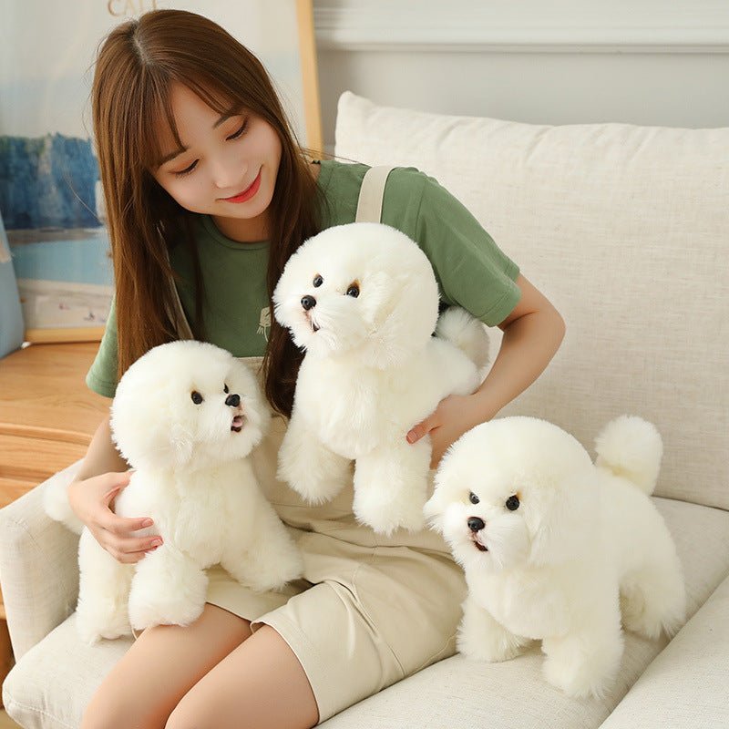 Cute Bichon Frise Puppy Plushie | Stuffed Animal Bichon Frise
