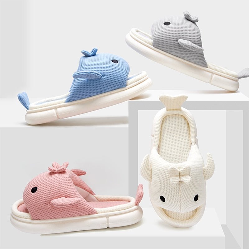Knitted Cloudy Shark Slippers | Softest Shark Slippers