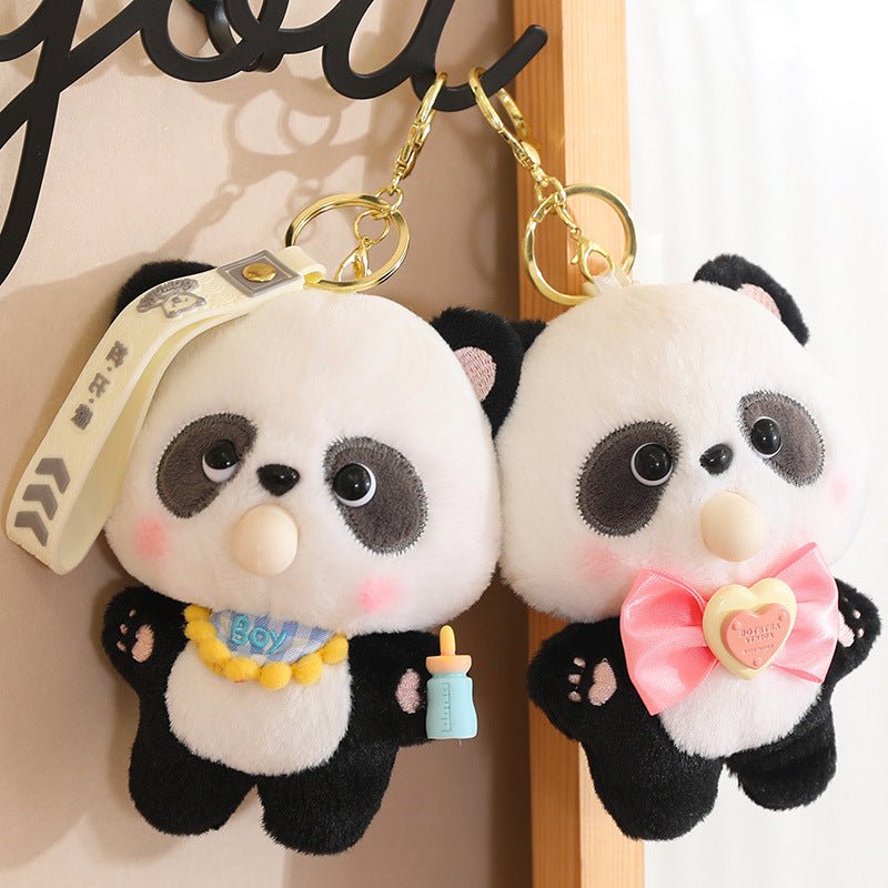 Bloop Bean™ – Kawaii Panda Plush Bag Keychain | Cute Panda Keychain – Lil Beans Collection