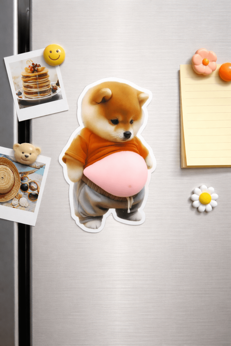 Stress-Relief Corgi Stickers | Pack of 2