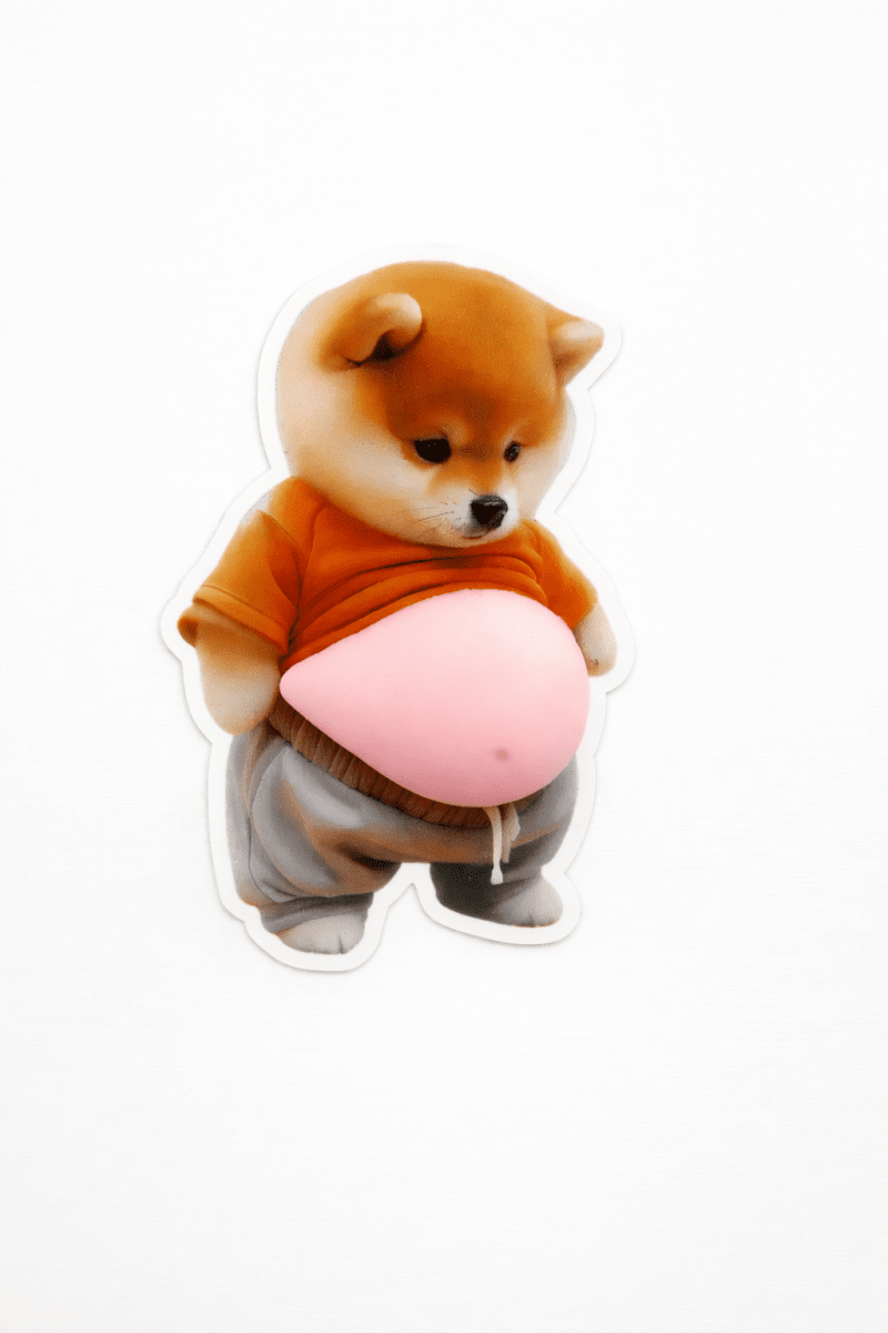 Stress-Relief Corgi Stickers | Pack of 2