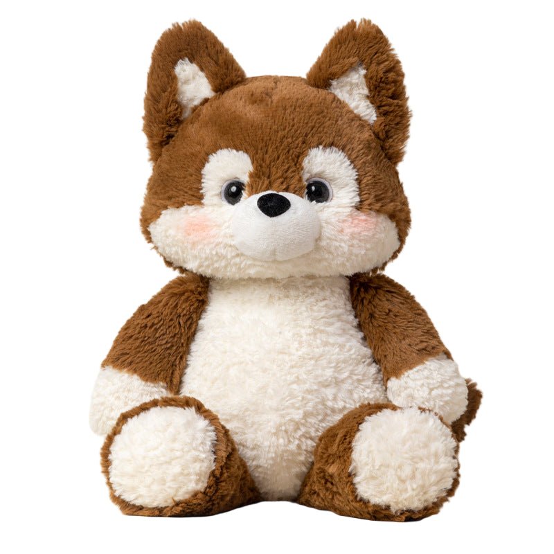 Nono: Brown White Dog Plushie | Cute puppy plushie