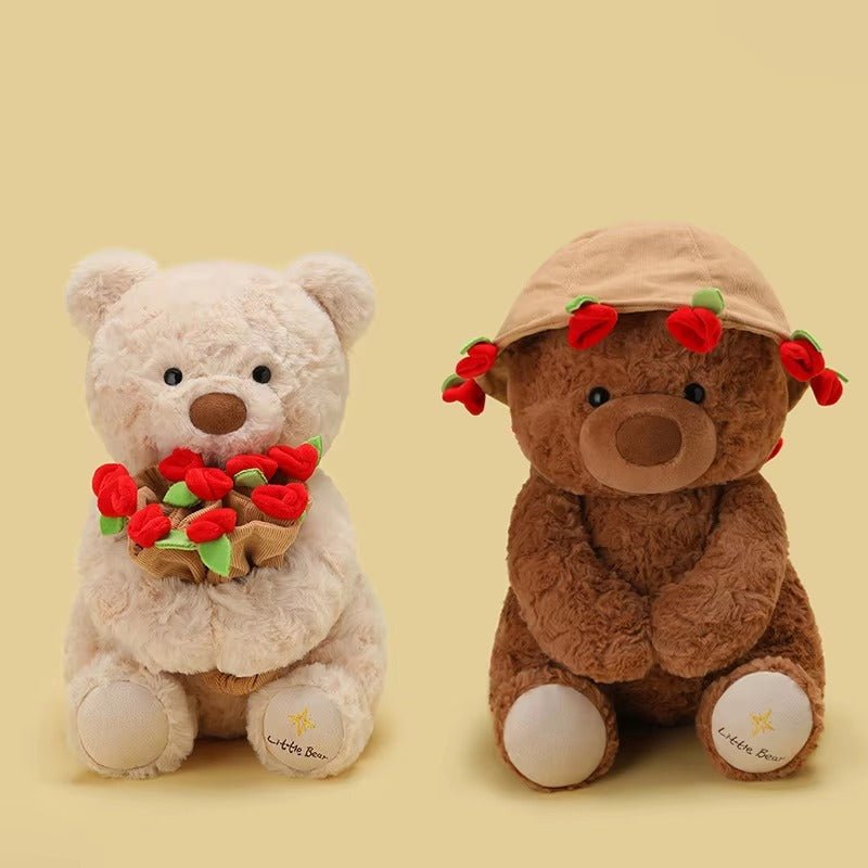 Florian – Adorable Kawaii Rose Teddy Bear for Her | Best Long-Distance Gift