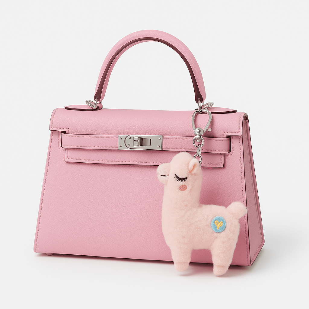 Alpi The Alpaca | Kawaii Plush Alpaca Bag Charm | Lil Beans Keychain
