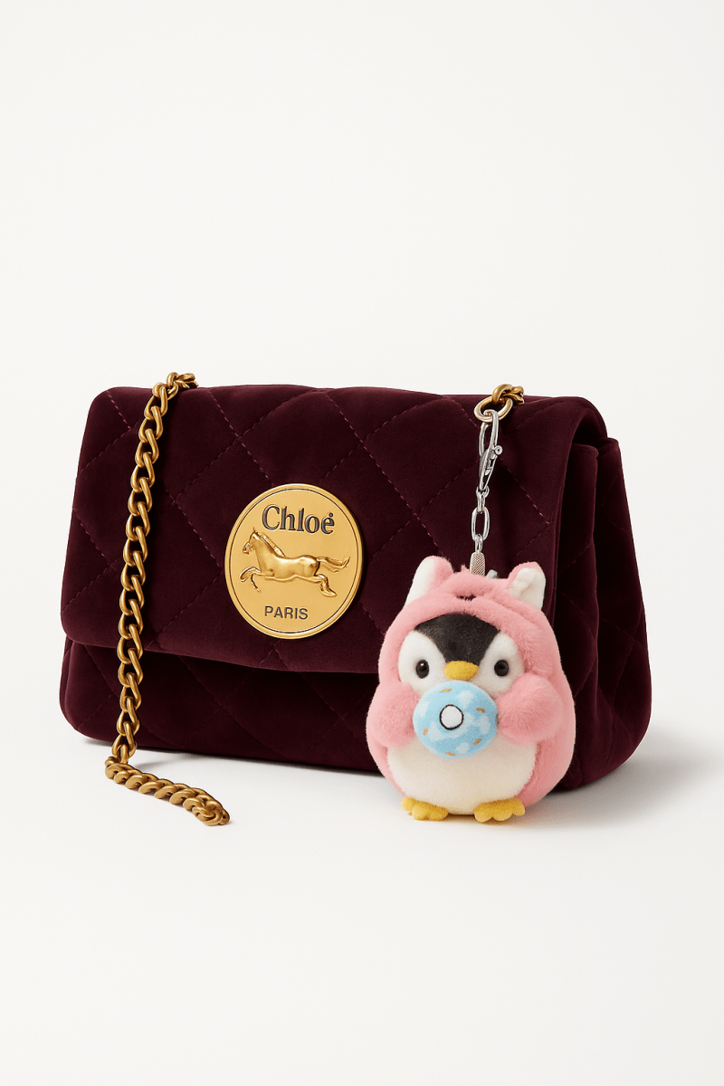 Popo Bean™ – Kawaii Penguin Plush Keychain Charm | Kawaii Keychain Plush