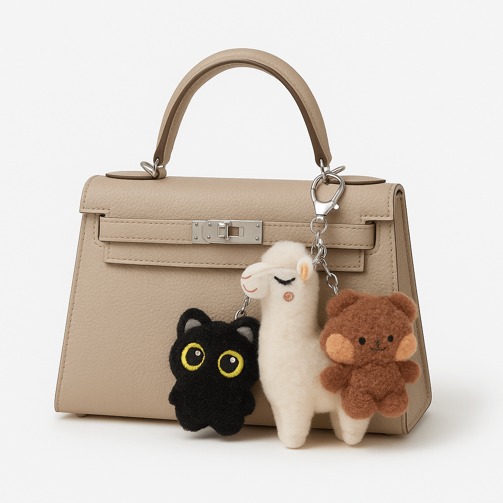 Alpi The Alpaca | Kawaii Plush Alpaca Bag Charm | Lil Beans Keychain