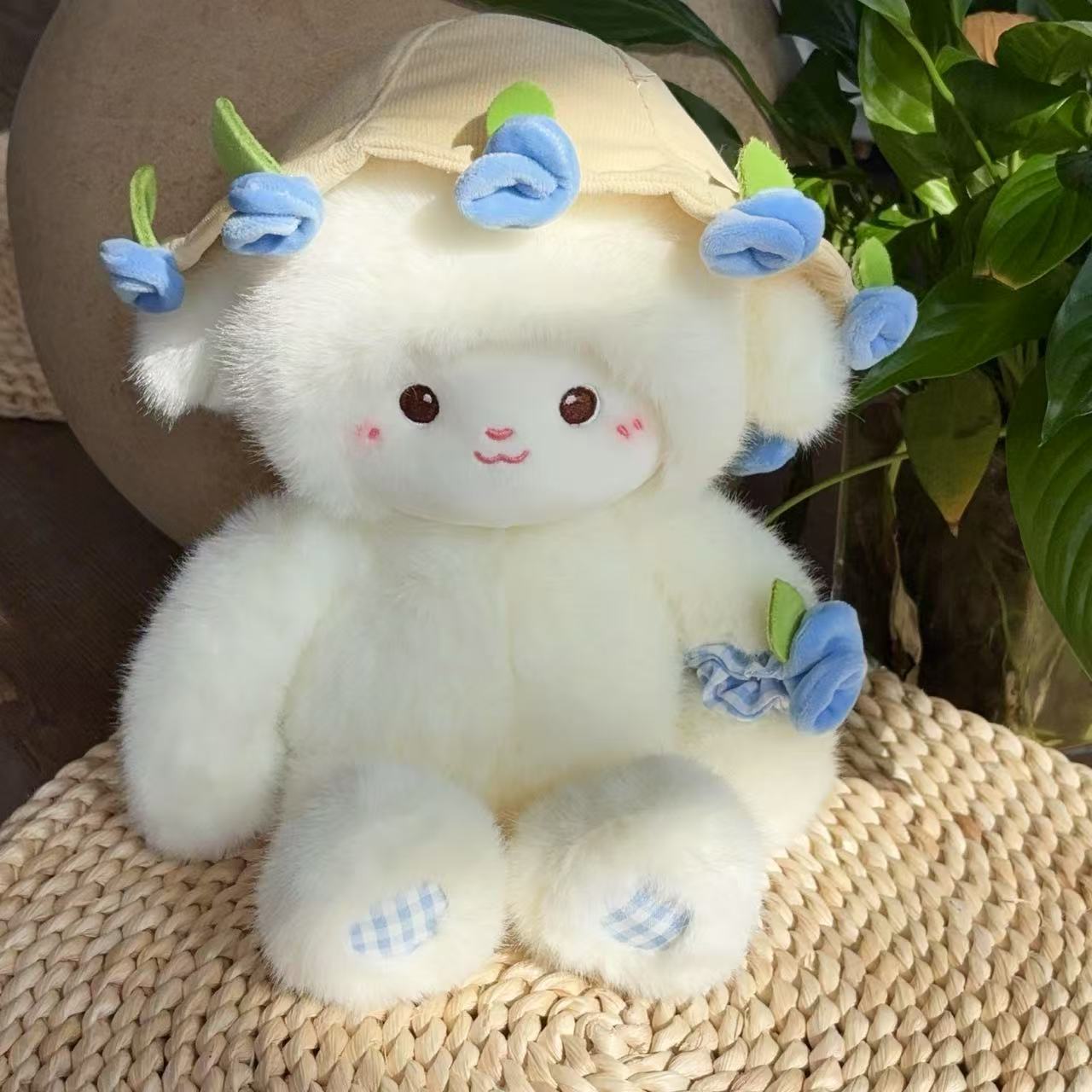 Blooming Lamb Plushie | Cute Lamb Plush With Bouquet