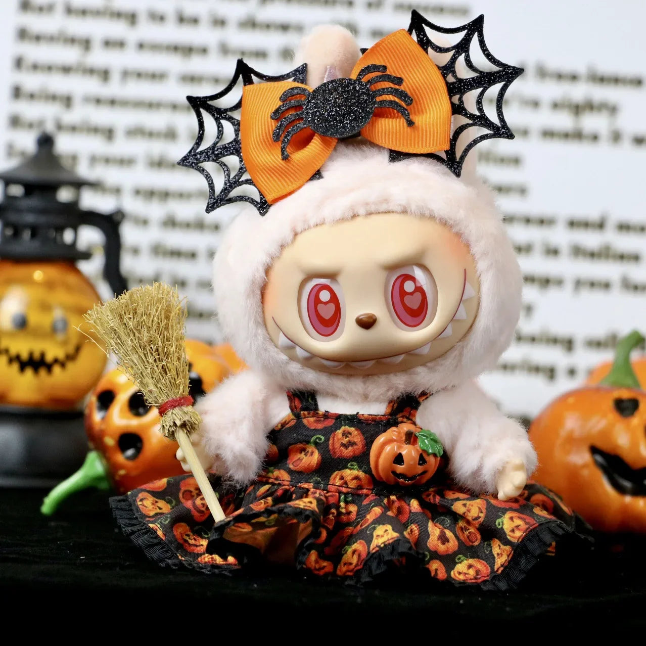 Handmade Rare Pumpkin Patch Labubu Outfit