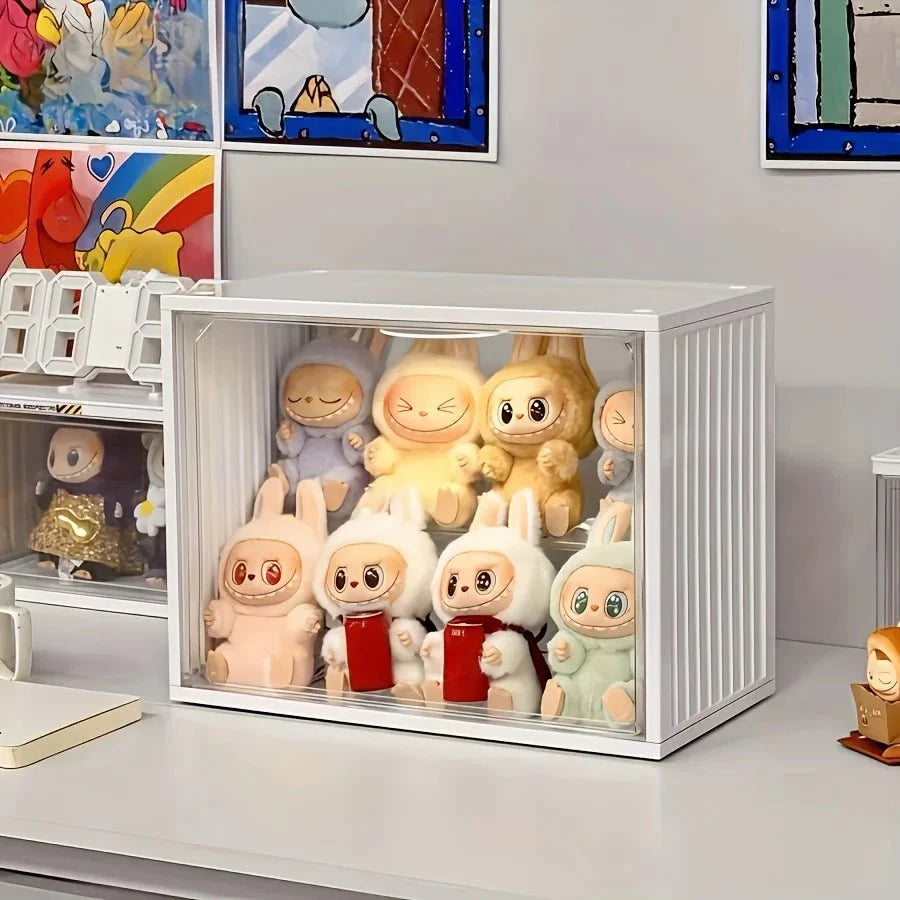 Acrylic Labubu Display Case | Dustproof with 2 Layer Storage