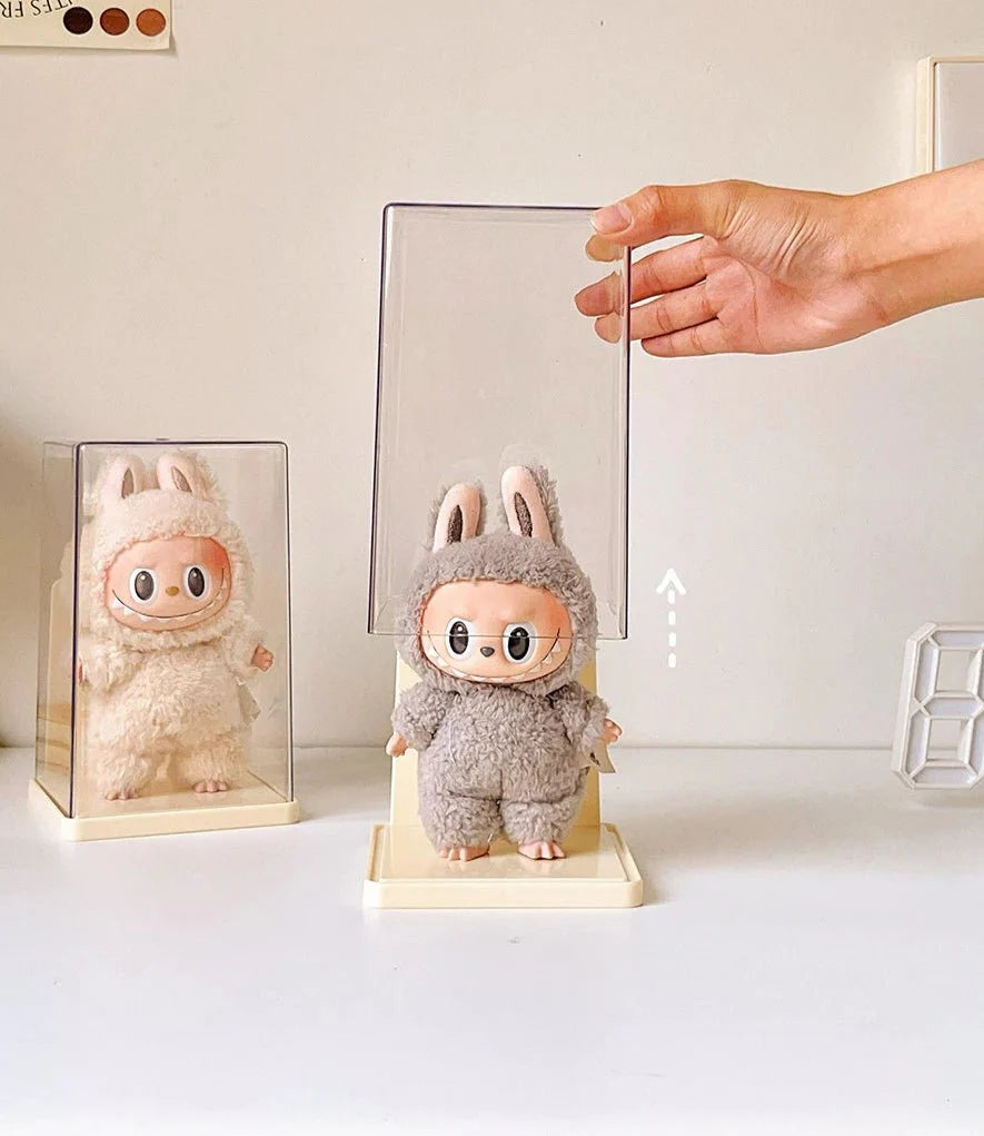 Labubu Acrylic Storage Box | Dustproof Labubu Cases