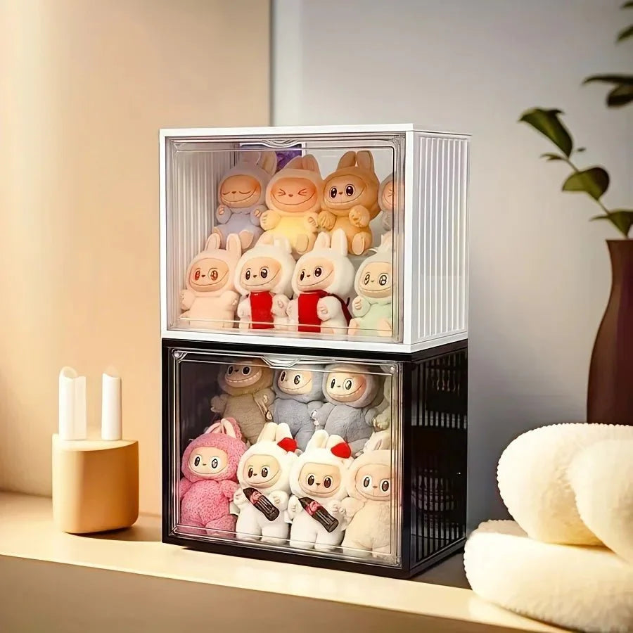 Acrylic Labubu Display Case | Dustproof with 2 Layer Storage