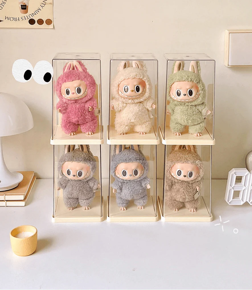 Labubu Acrylic Storage Box | Dustproof Labubu Cases