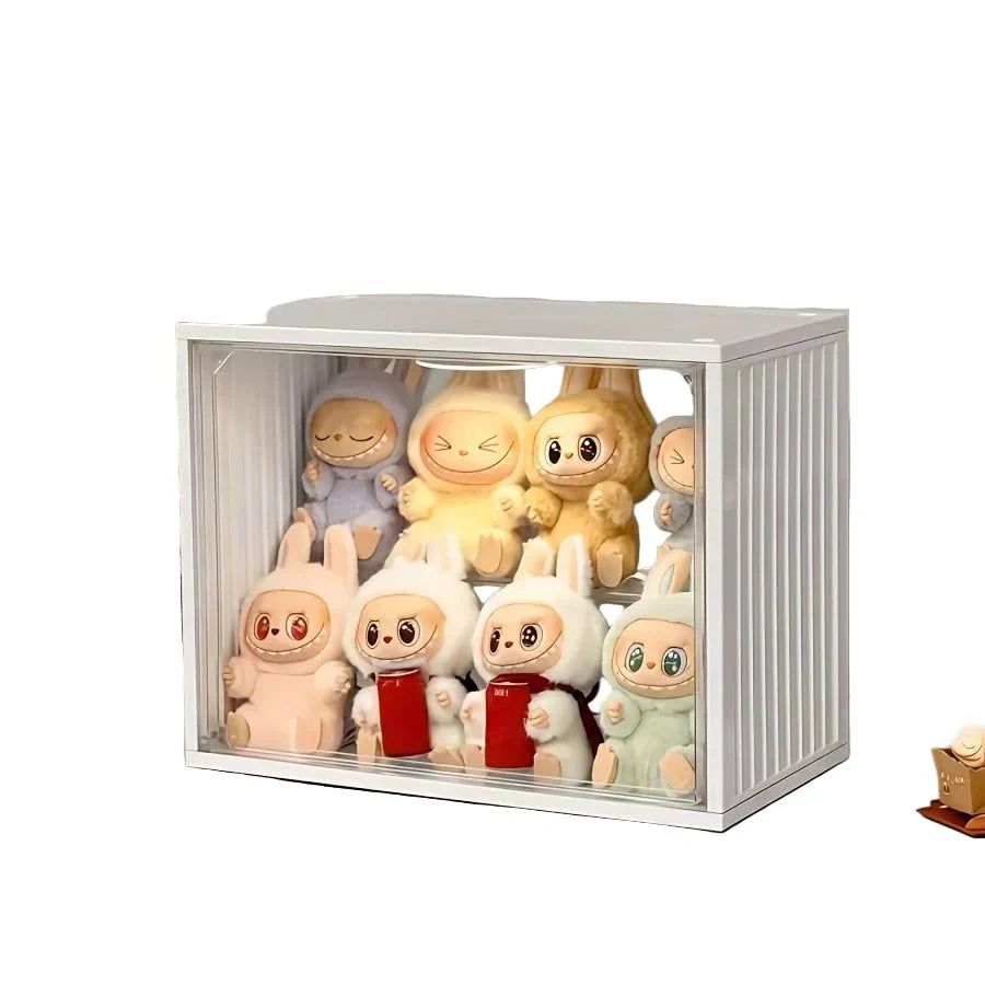 Acrylic Labubu Display Case | Dustproof with 2 Layer Storage