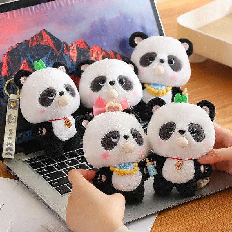 Bloop Bean™ – Kawaii Panda Plush Bag Keychain | Cute Panda Keychain – Lil Beans Collection