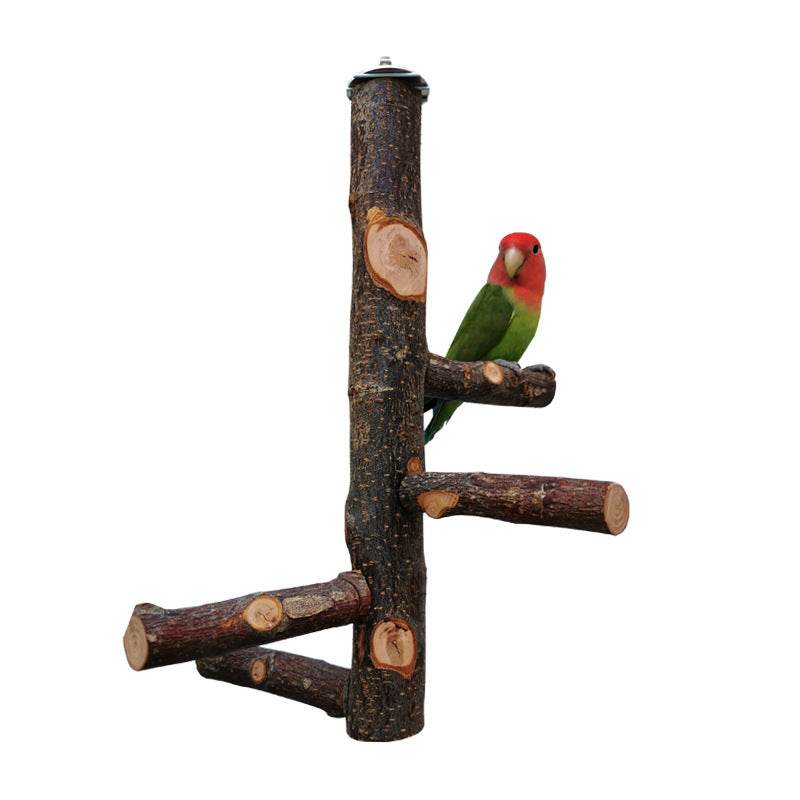 Perch & Play: Parrot Wood Stand | Parakeet Playland